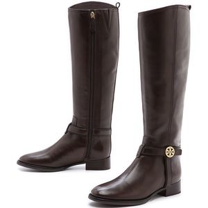 Tory Burch Bristol Riding Boots (coconut, 7.5)